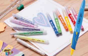 La gama Bic® Kids ofrece tres productos para ayudar a los niños  a aprender a escribir