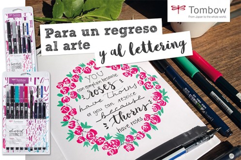 Set de lettering y caligrafia Tombow avanzado